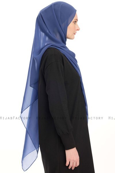 Chiffon Hijab - Indigo