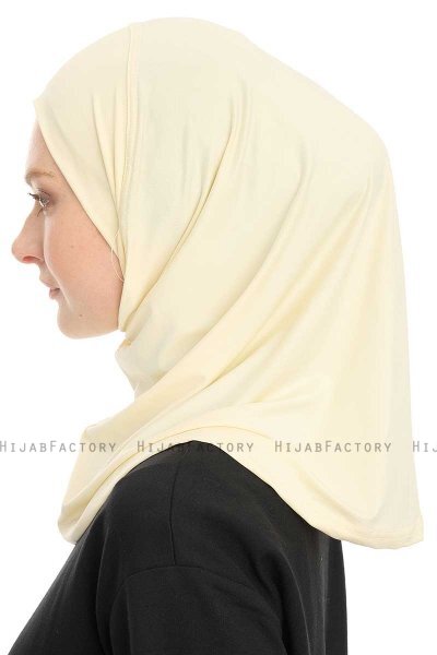 Yazmin - Creme Amira Hijab Kopftuch Ready To Wear