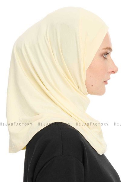 Yazmin - Creme Amira Hijab Kopftuch Ready To Wear