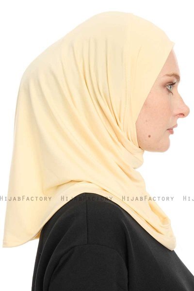 Yazmin - Beige Amira Hijab Kopftuch Ready To Wear
