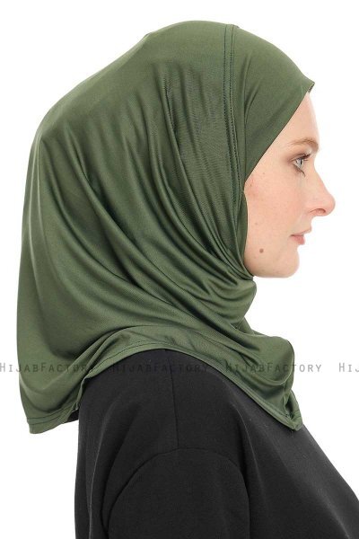Yazmin - Khaki Amira Hijab Kopftuch Ready To Wear