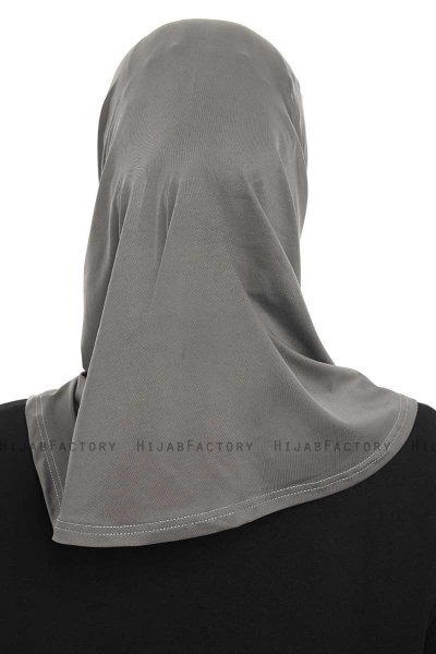 Yazmin - Dunkelgrau Amira Hijab Kopftuch Ready To Wear