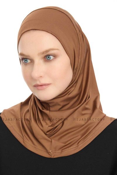 Yazmin - Braun Amira Hijab Kopftuch Ready To Wear