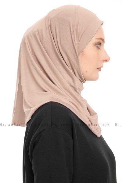 Yazmin - Taupe Amira Hijab Kopftuch Ready To Wear