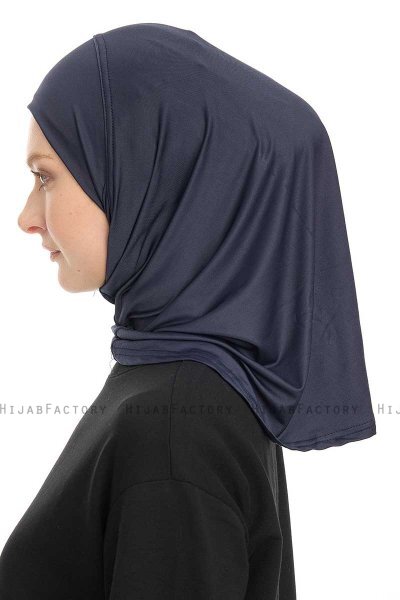 Yazmin - Navy Blau Amira Hijab Kopftuch Ready To Wear