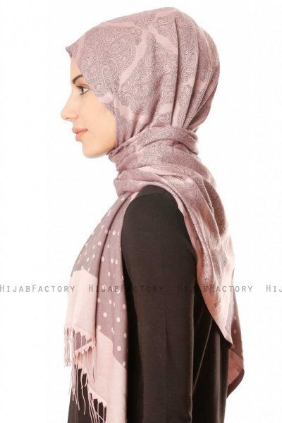Alev - Altrosa Gemustert Hijab