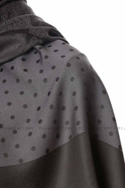 Alev - Schwarz Gemustert Hijab