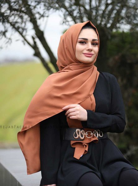 Alida - Zimt Baumwolle Hijab - Mirach