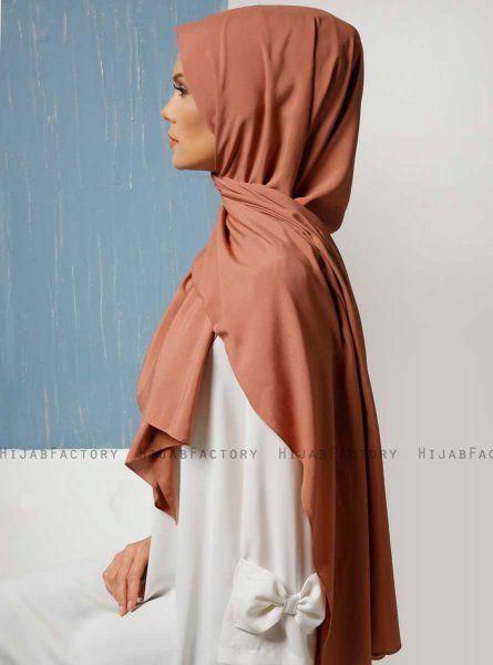 Alida - Terracotta Baumwolle Hijab - Mirach