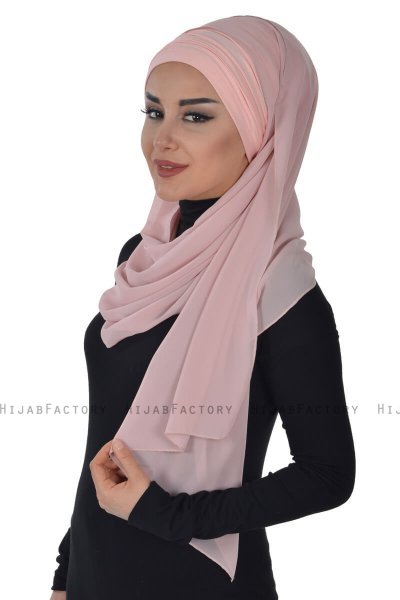 Alva - Altrosa Praktisch Hijab & Untertuch