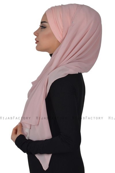 Alva - Altrosa Praktisch Hijab & Untertuch
