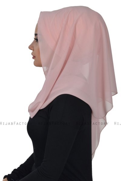 Alva - Altrosa Praktisch Hijab & Untertuch