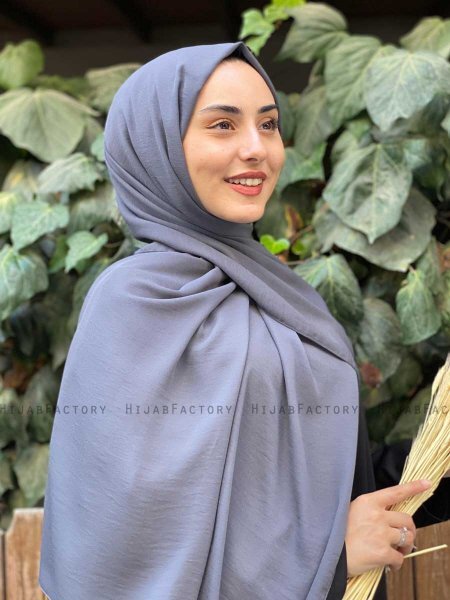 Alvina - Smoked Krepp Hijab - Mirach