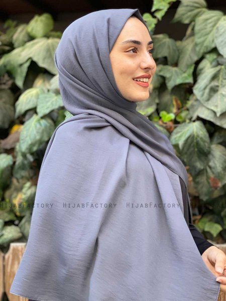 Alvina - Smoked Krepp Hijab - Mirach