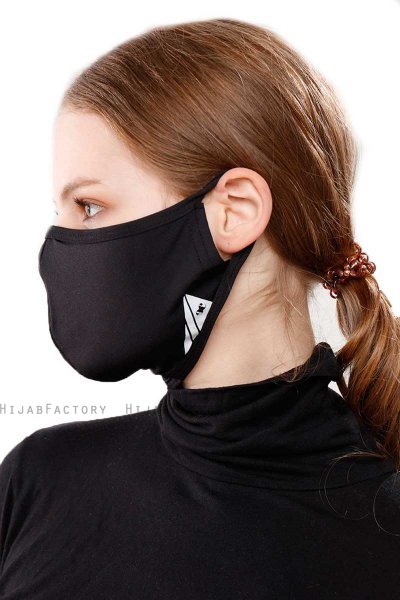 Asli - Schwarz Sport Gesichtsmaske / Gesichtsbedeckung