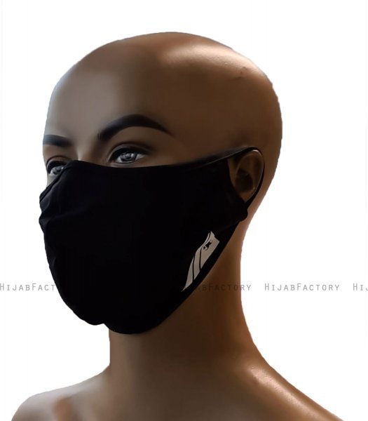 Asli - Schwarz Sport Gesichtsmaske / Gesichtsbedeckung