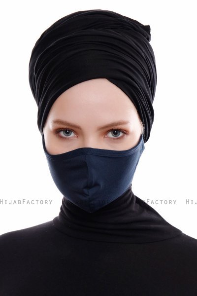 Asli - Navy Blau Sport Gesichtsmaske / Gesichtsbedeckung