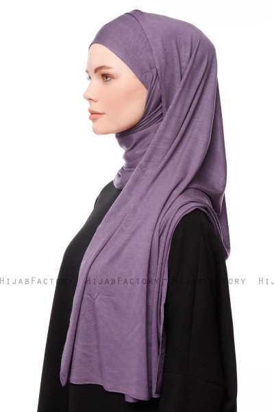 Asya - Lila Praktisch Viscose Hijab
