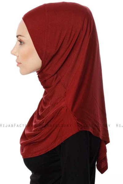Ava - Bordeaux One-Piece Al Amira Hijab - Ecardin