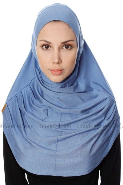 Ava - Indigo One-Piece Al Amira Hijab - Ecardin