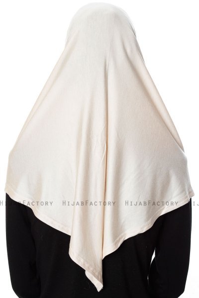 Ava - Leichte Beige One-Piece Al Amira Hijab - Ecardin