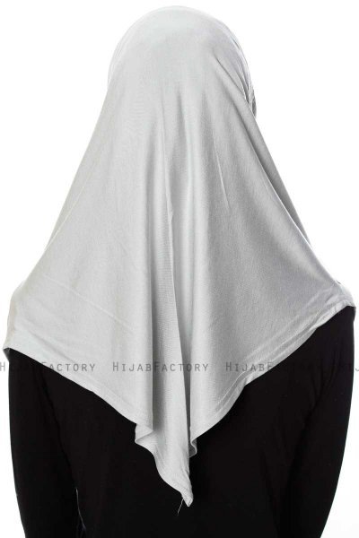 Ava - Hellgrau One-Piece Al Amira Hijab - Ecardin