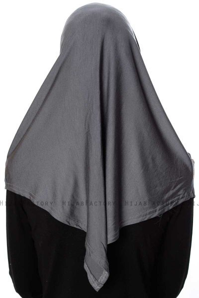 Ava - Dunkelgrau One-Piece Al Amira Hijab - Ecardin