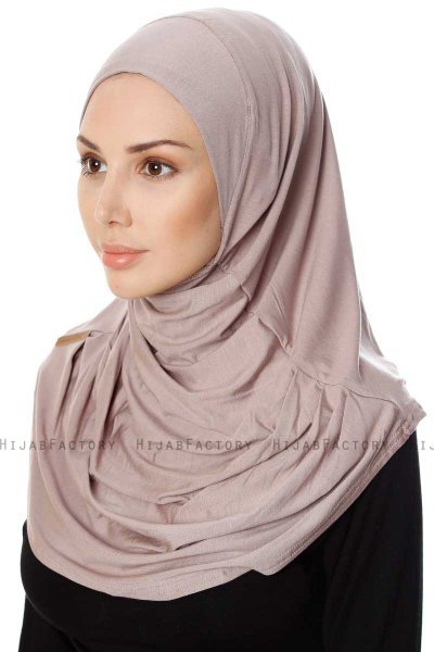 Ava - Steingrau One-Piece Al Amira Hijab - Ecardin