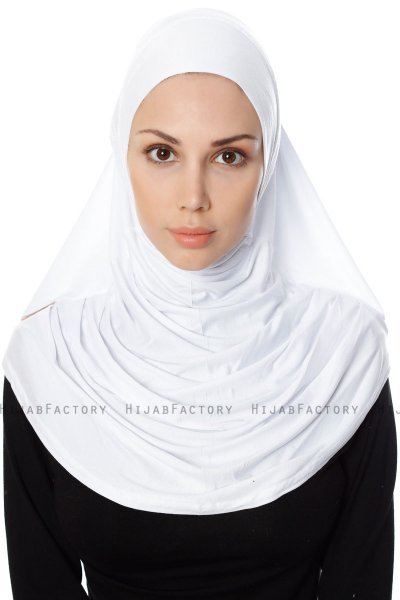 Ava - Weiß One-Piece Al Amira Hijab - Ecardin