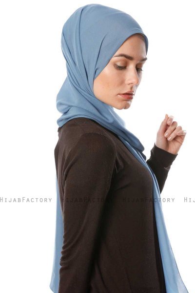 Ayla - Indigo Chiffon Hijab