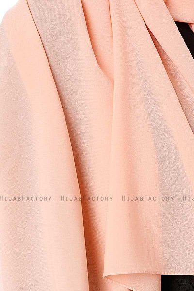 Ayla - Lachsfarbe Chiffon Hijab