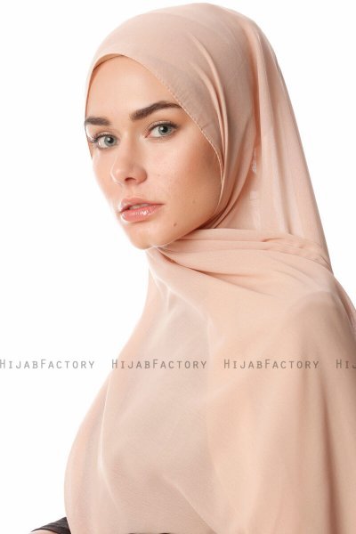 Ayla - Hellbraun Chiffon Hijab