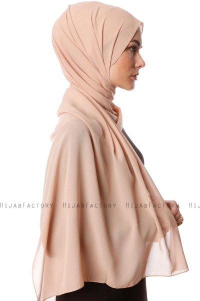 Ayla - Hellbraun Chiffon Hijab