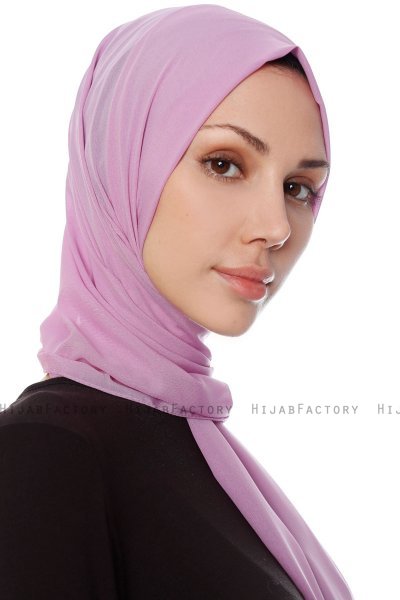 Ayla - Pale Violet Chiffon Hijab
