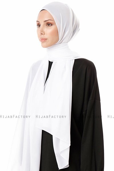 Ayla - Weiß Chiffon Hijab