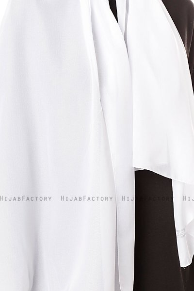 Ayla - Weiß Chiffon Hijab