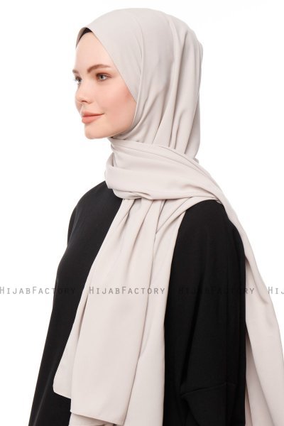 Aylin - Steingrau Medine Silk Hijab - Gülsoy