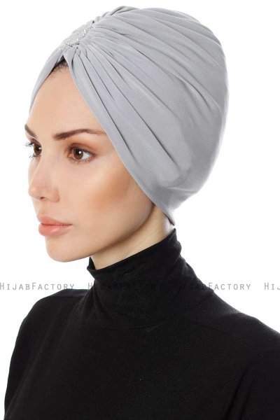 Aynur - Hellgrau Turban