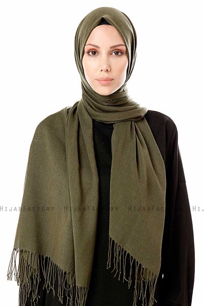 Aysel - Khaki Pashmina Hijab - Gülsoy