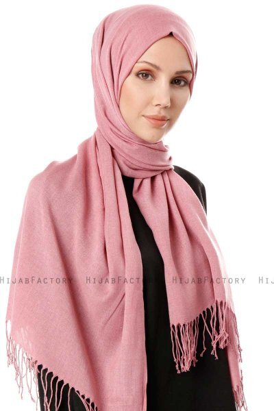 Aysel - Dunkelrosa Pashmina Hijab - Gülsoy