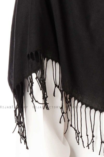 Aysel - Schwarz Pashmina Hijab - Gülsoy