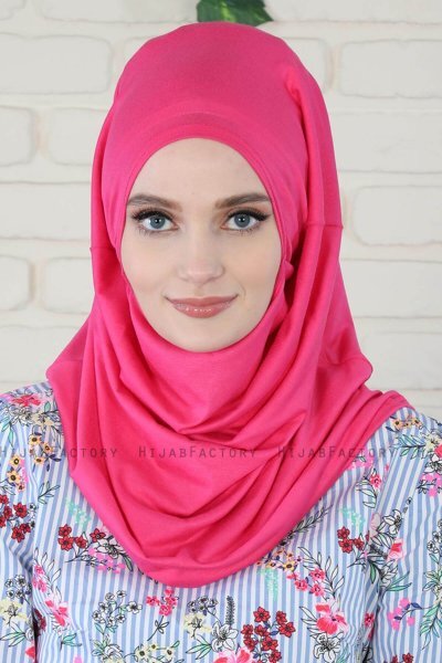 Wilda - Fuchsie Baumwolle Hijab