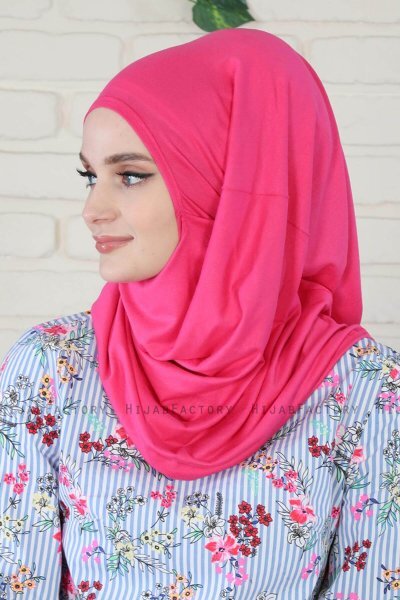 Wilda - Fuchsie Baumwolle Hijab