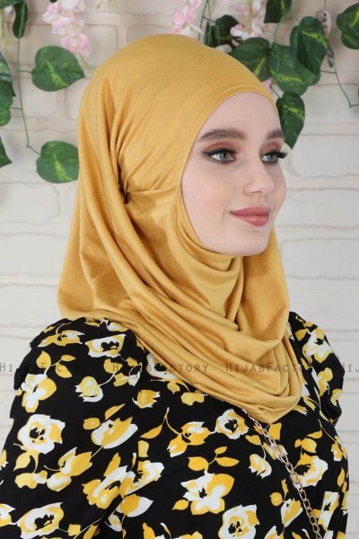 Wilda - Senf Baumwolle Hijab