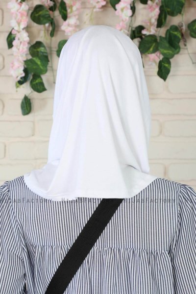 Wilda - Weiß Baumwolle Hijab