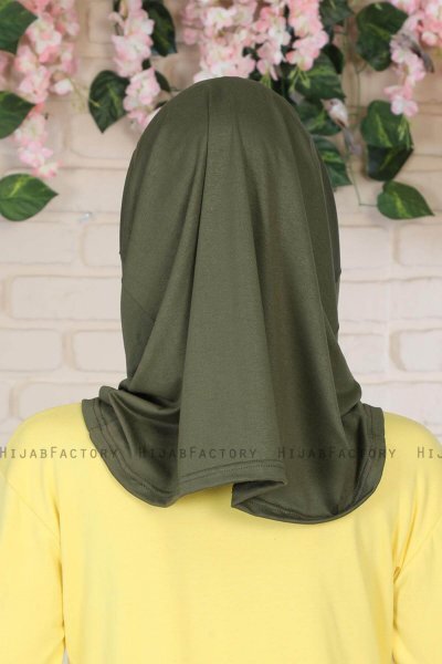 Wilda - Khaki Baumwolle Hijab