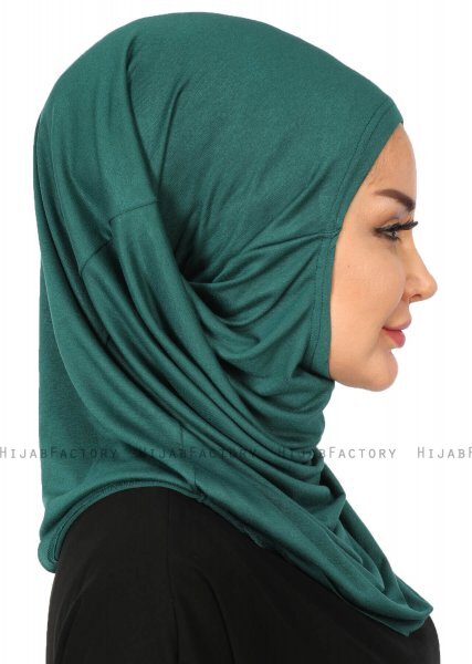 Wilda - Dunkelgrün Baumwolle Hijab