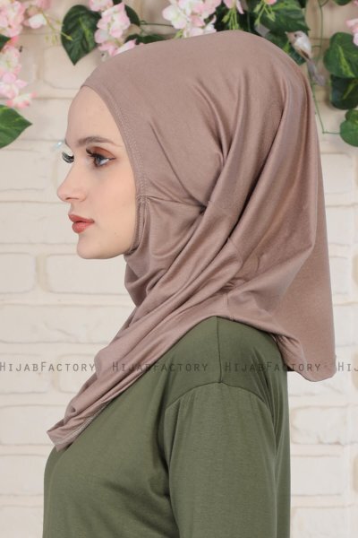 Wilda - Taupe Baumwolle Hijab