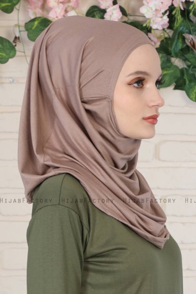 Wilda - Taupe Baumwolle Hijab