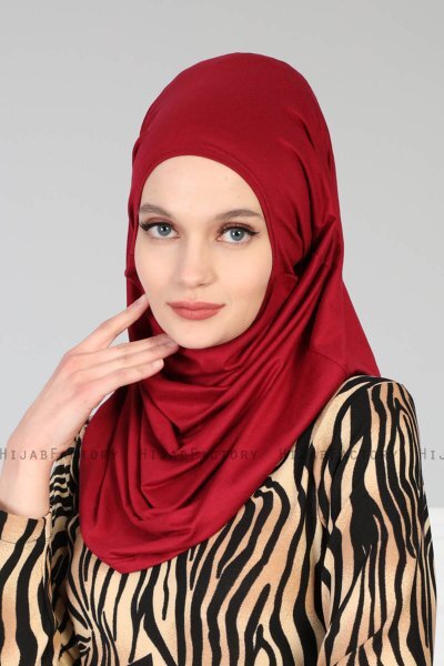 Wilda - Bordeaux Baumwolle Hijab